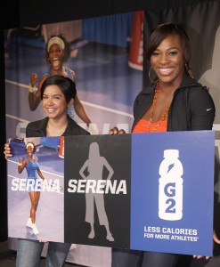 Serena Cuevas and Serena Williams in Gatorade Campaign: Salsa on National TV
