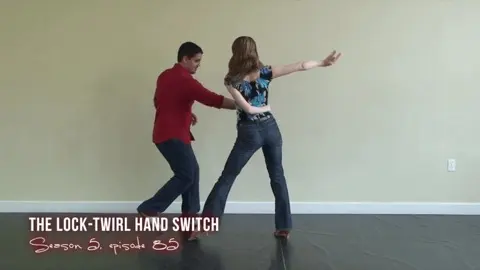 Lock Twirl Hand Switch Salsa Dance Move